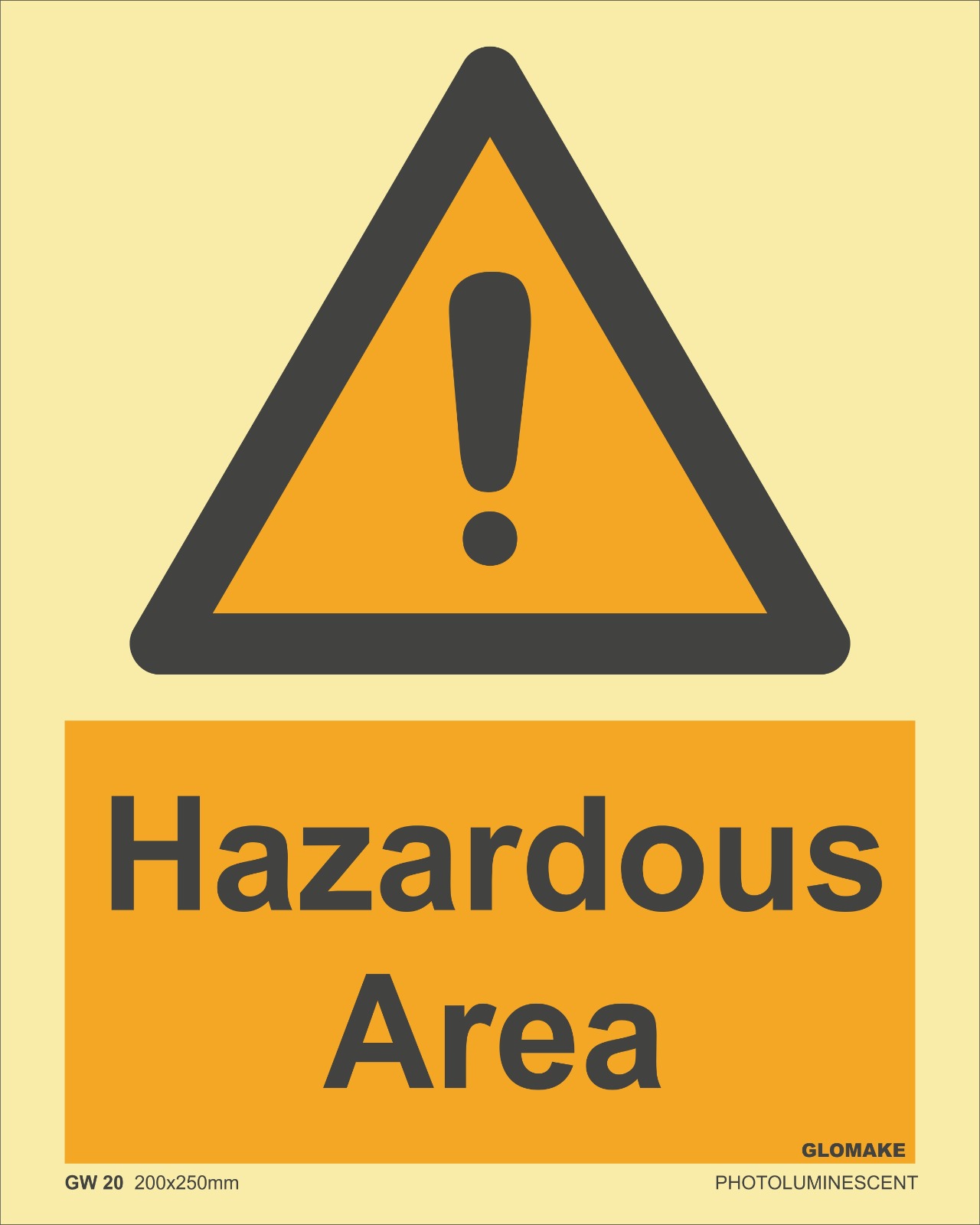 HAZARDOUS AREA
(GW 20)